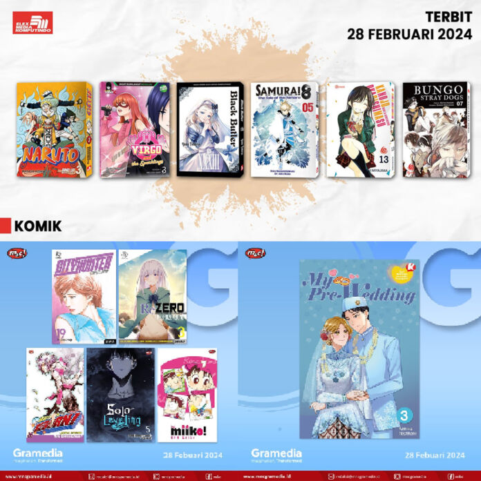 komik Jadwal Terbit Komik Tanggal 28 Februari 2024