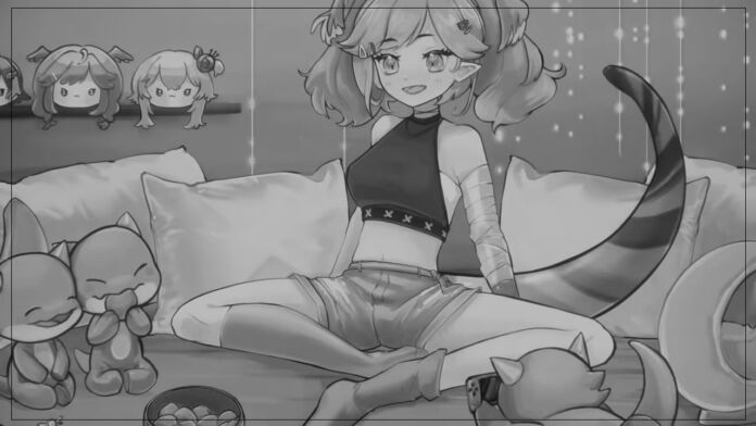 Tangkapan layar video Selen Tatsuki dari cover "last cup of coffee" yang diduga menjadi sebab utama pemecatannya.