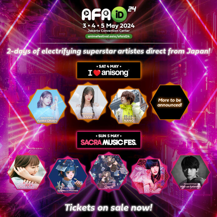 afaid anime festival asia afa anisong afaid 2024 anime festival asia 2024 afa 2024