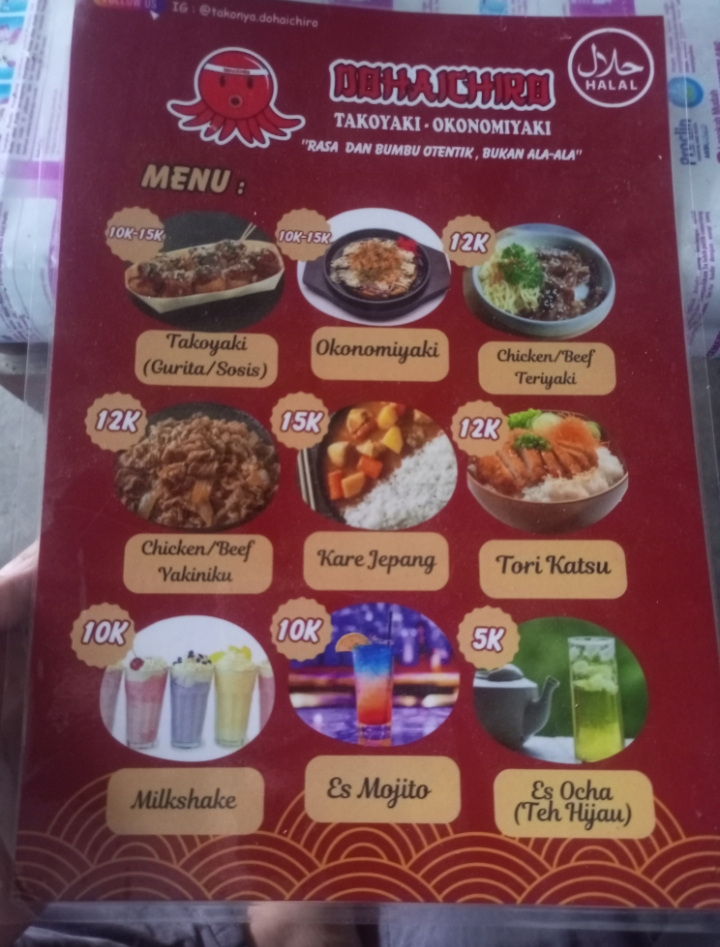 Menu Dohaichiro
