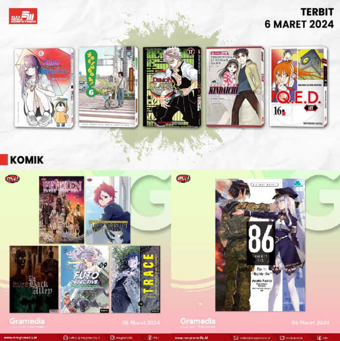 komik Jadwal Terbit Komik Tanggal 6 Maret 2024