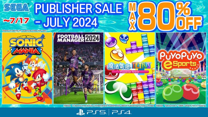 SEGA Publisher Sale SEGA Publisher Sale – Juli 2024