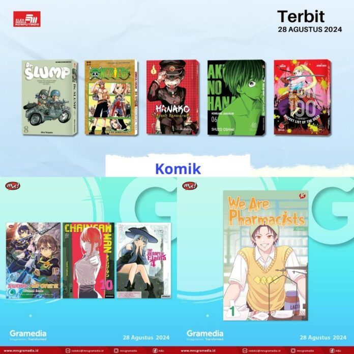 Jadwal Terbit Komik Tanggal 28 Agustus 2024