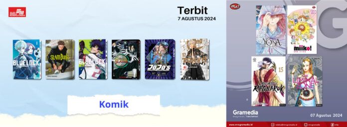 Komik Jadwal Terbit Komik Tanggal 7 Agustus 2024