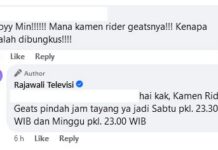 Kamen Rider Geats di RTV Pindah Jam Tayang