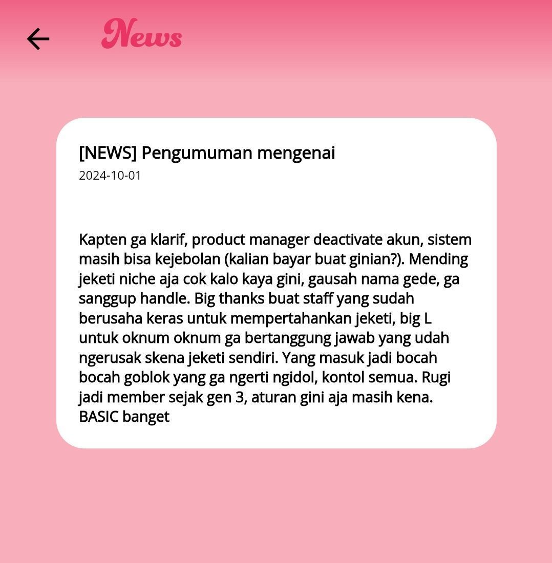 aplikasi PM terkena pembajakan