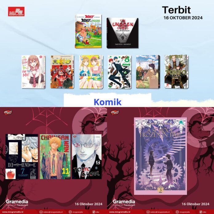 Jadwal Terbit Komik Tanggal 16 Oktober 2024