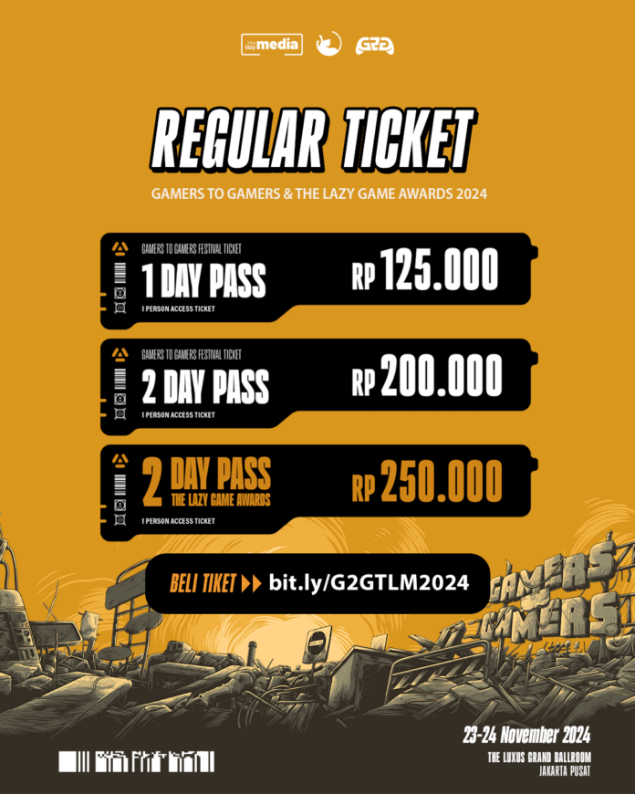gamers 2 gamers 3 2024 tiket
