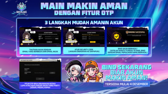 OTP Akun Free Fire - Patch Update Winterland Aurora