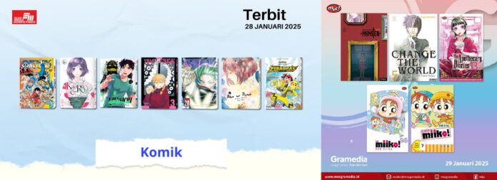 Jadwal Terbit Komik Tanggal 29 Januari 2025