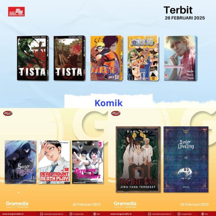 komik Jadwal Terbit Komik Tanggal 26 Februari 2025
