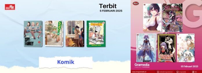 Jadwal Terbit Komik Tanggal 5 Februari 2025