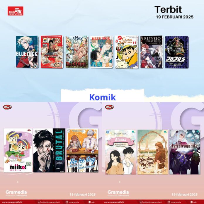 Jadwal Terbit Komik Tanggal 19 Februari 2025
