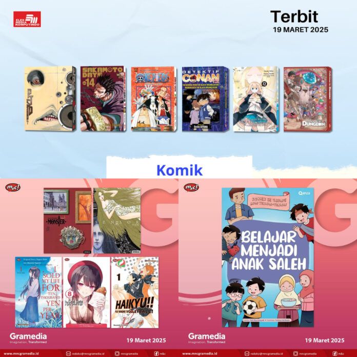 Jadwal Terbit Komik Tanggal 19 Maret 2025