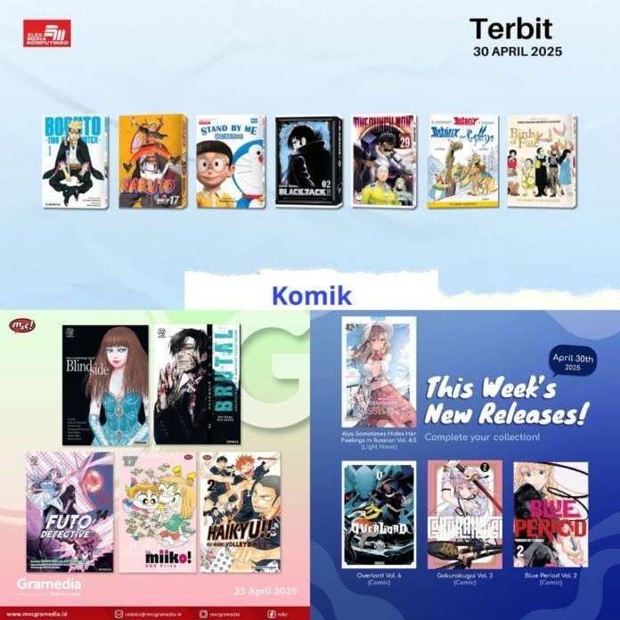 komik Jadwal Terbit Komik Tanggal 30 April 2025