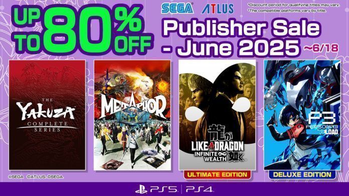 SEGA Publisher Sale - June 2025 SEGA Publisher Sale - June 2025