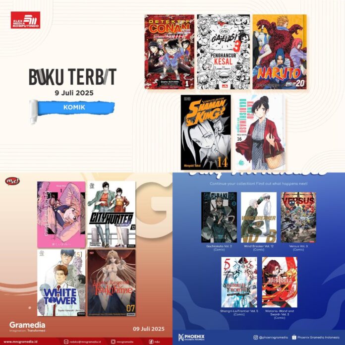 komik Jadwal Terbit Komik Tanggal 9 Juli 2025