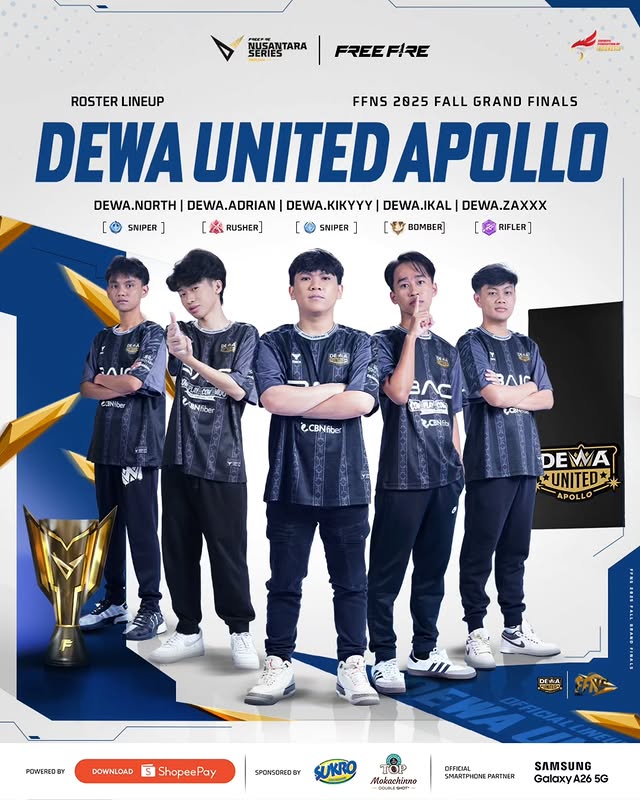 dewa united apollo free fire ffns 2025 fall grand final