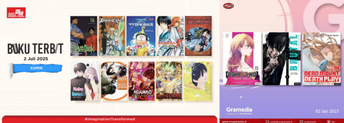 komik Jadwal Terbit Komik Tanggal 2 Juli 2025