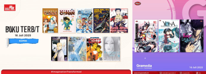 komik Jadwal Terbit Komik Tanggal 16 Juli 2025