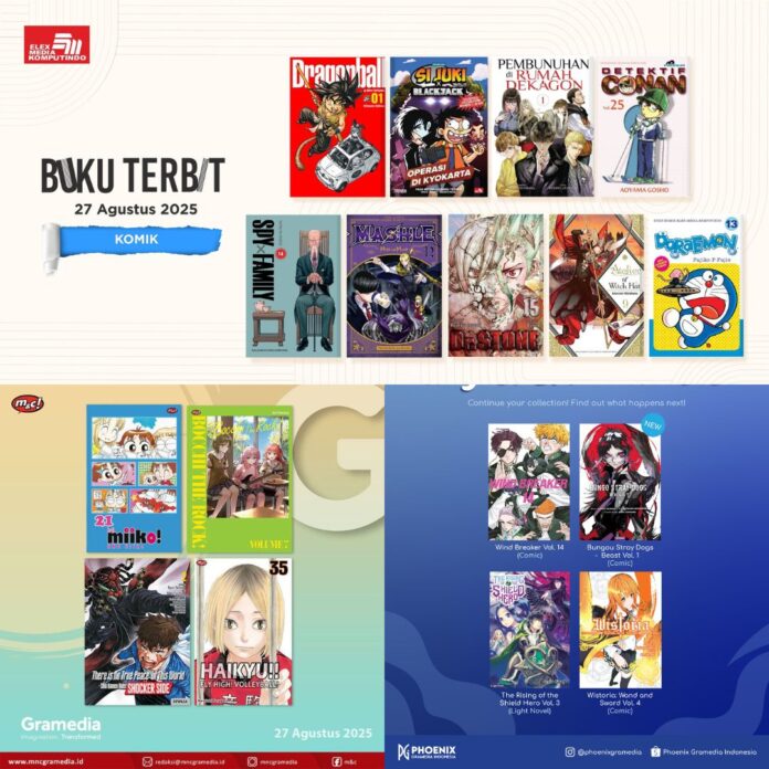 Jadwal Terbit Komik Tanggal 27 Agustus 2025