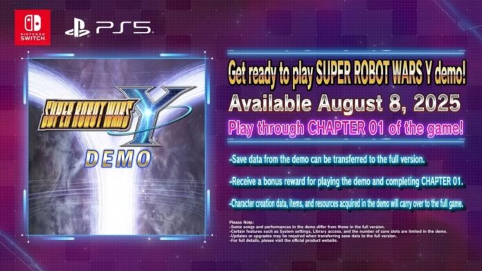 Demo Super Robot Wars Y Telah Dirilis! Demo Super Robot Wars Y Telah Dirilis!