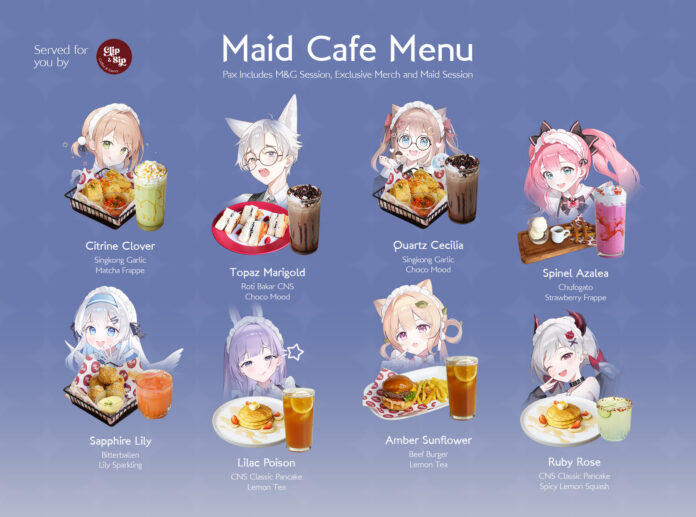 Cafe of Memories' menu sets