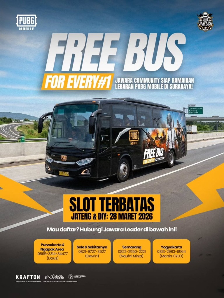 Bus Gratis PP Ke Venue PMPL ID 2026 Spring