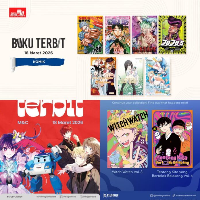 Jadwal Terbit Komik Tanggal 18 Maret 2026