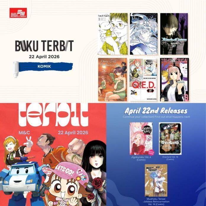 komik Jadwal Terbit Komik Tanggal 22 April 2026