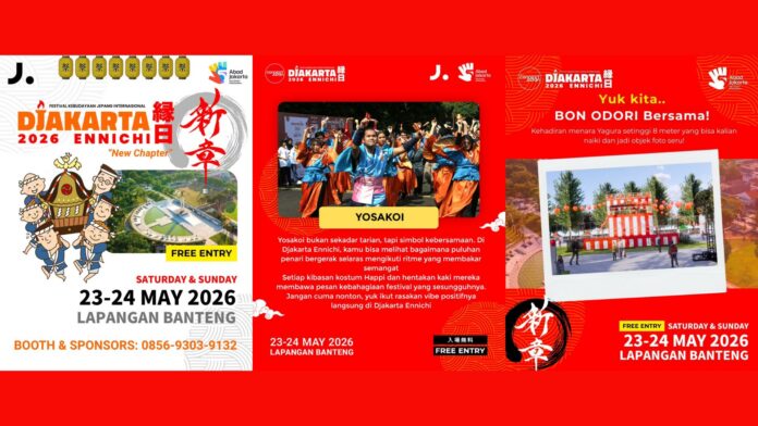 Djakarta Ennichi 2026 Hadirkan Ragam Aktivitas Budaya Jepang di Jakarta Djakarta Ennichi 2026 Hadirkan Ragam Aktivitas Budaya Jepang di Jakarta