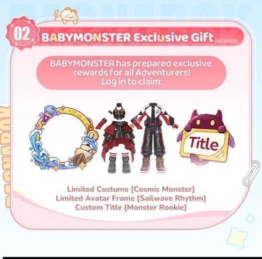 Set Kostum BABYMONSTER bisa didapatkan secara gratis