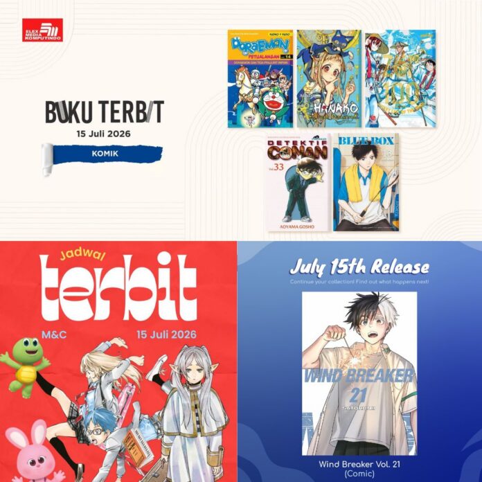 komik Jadwal Terbit Komik Tanggal 15 Juli 2026