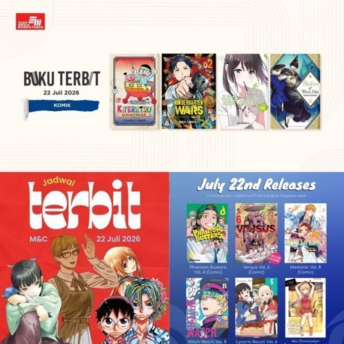 komik Jadwal Terbit Komik Tanggal 22 Juli 2026
